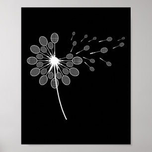 Poster Joueur de badminton Dandelion Badminton Racket