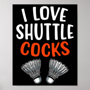 Poster Joueur de Badminton Sarcastique Match Humour Plais