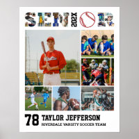 Joueur de baseball sport de nuit senior Collage ph