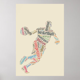 Poster Joueur de basket-ball