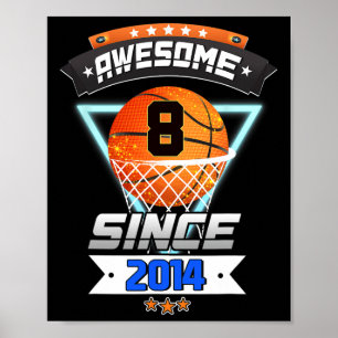 Poster Joueur de basket-ball 8 Ans Gi Garçon 8 Ans