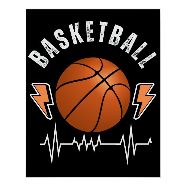 Poster Joueur de basket-ball Basketball Sports (Devant)