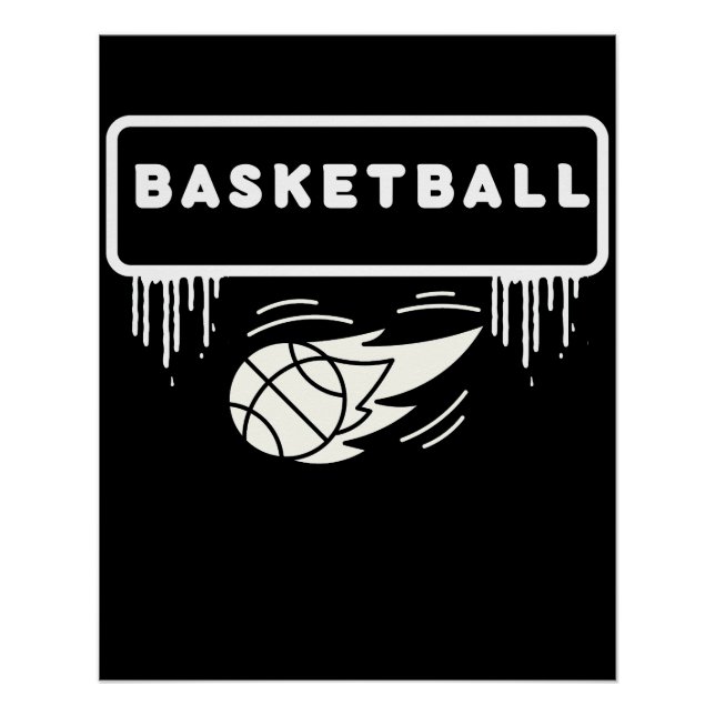 Poster Joueur de basket-ball Basketball Sports (Devant)