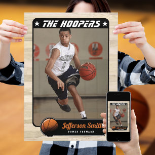 Poster Joueur de basket-ball personnalisable