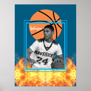 Poster Joueur de basket-ball Photo personnalisée
