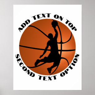 Poster Joueur de basket-ball Slam Dunk