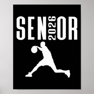Poster Joueur de basket-ball sur le thème des sports seni