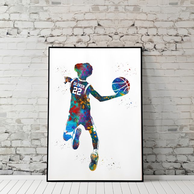 Poster Joueur de basketball (Créateur téléchargé)