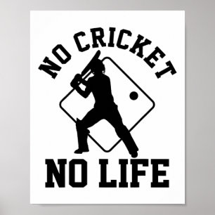 Poster Joueur de cricket