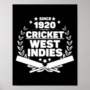 Poster Joueur de cricket des Indes occidentales de cricke