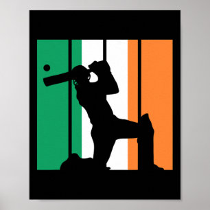 Poster Joueur de cricket garçons sport criquets