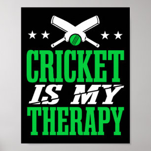 Poster Joueur de cricket hommes cricket