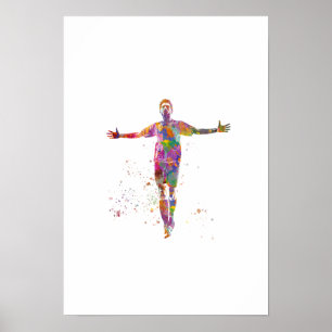 Poster Joueur de football