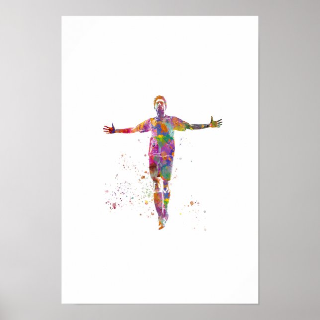 Poster Joueur de football (Devant)