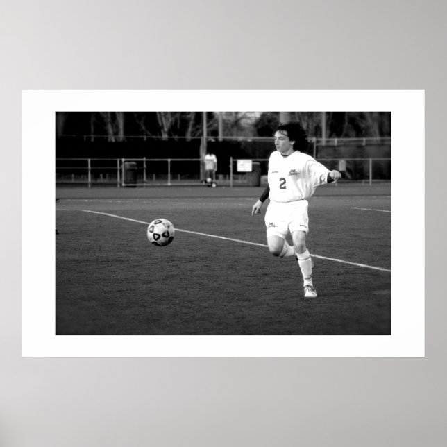 Poster Joueur de football (Devant)