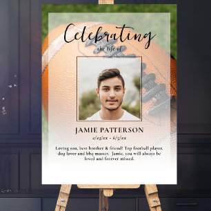 Poster Joueur de football Célébration de la vie Photo Fun