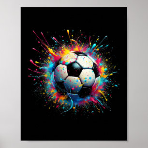 Poster Joueur De Football cool Sport Pour Garçons Hommes 