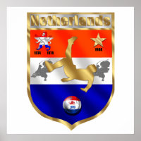 Joueur de football de Pays-Bas emblème de berceau