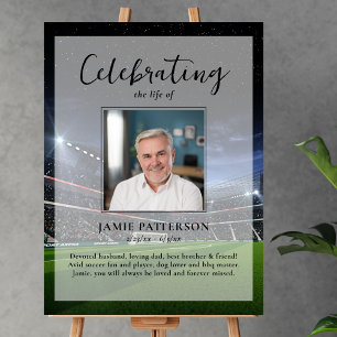 Poster Joueur de football Fan Vie Célébration Photo Funér