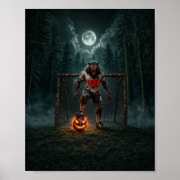 Joueur de football Loup-Garou Art Horreur Hallowee