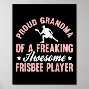 Poster Joueur de frisbee Ultimate Frisbee Disc Golf Grand