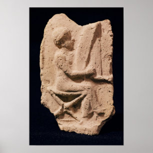 Poster Joueur de harpe, 1830-1600 avant J.-C.