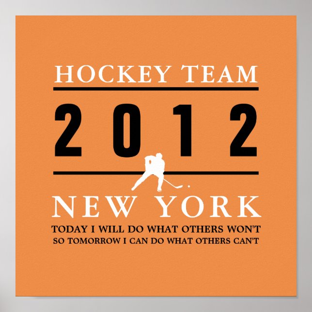 Poster Joueur de hockey (Devant)
