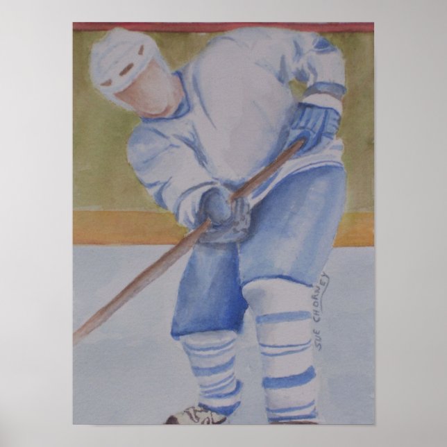Poster Joueur de hockey (Devant)