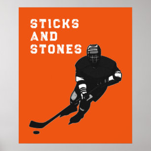 Poster Joueur de hockey
