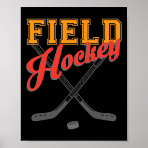 Poster Joueur de hockey sur gazon Entraîneur Amateur de s