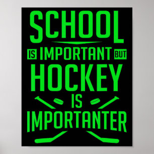 Poster Joueur De Hockey Sur Glace 8-12 Pour Garçons