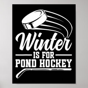 Poster Joueur de hockey sur glace drôle 