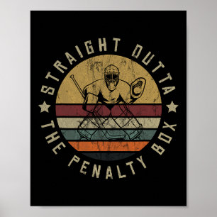 Poster Joueur de hockey sur glace Maillot de gardien de b