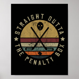 Poster Joueur de hockey sur glace Masque de gardien de bu