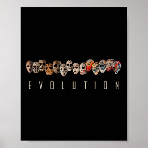 Poster Joueur de hockey sur glace Patrimoine Évolution du