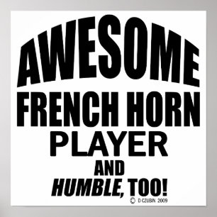 Poster Joueur de la Corne Française