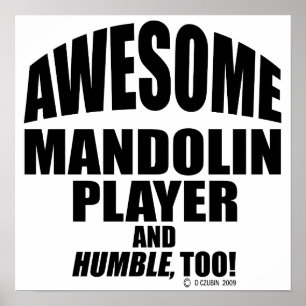 Poster Joueur de mandoline génial