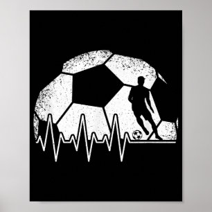 Poster Joueur de soccer Drôle
