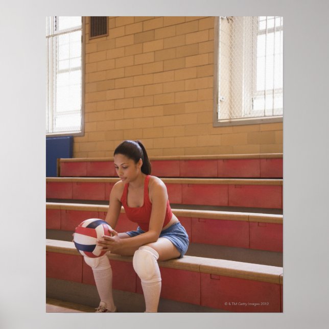 Poster Joueur de volley-ball (Devant)