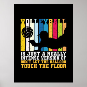 Poster Joueur de volley-ball   Le Volley-Ball Est Vraimen