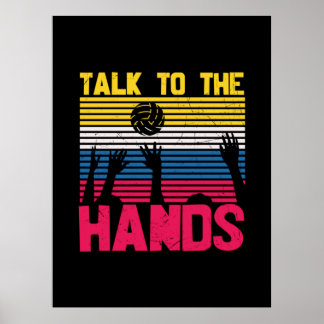Poster Joueur de volley-ball | Parlez Aux Mains