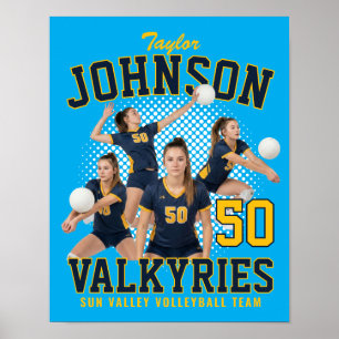 Poster Joueur de volley-ball Photo personnalisée Bootleg 
