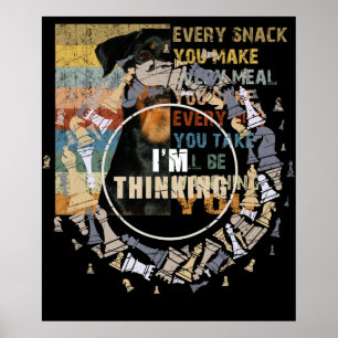 Poster Joueur d'échecs Nerd joueur d'échecs cadeau échecs