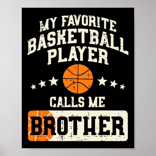 Poster Joueur favori Bysketbyll Brother Famille Byller B (Devant)