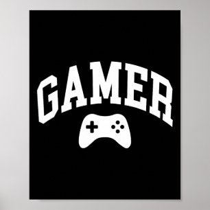 Poster Joueur Jeux Vidéo Drôle Graphique