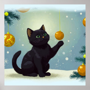 Poster Joueur Noël Kitten