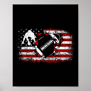 Poster Joueur offensif de Lineman de football américain