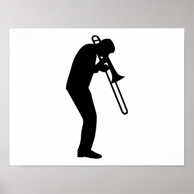 Poster Joueur Trombone (Devant)