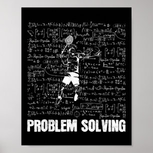 Poster Joueurs de badminton Résolution de problèmes Sport