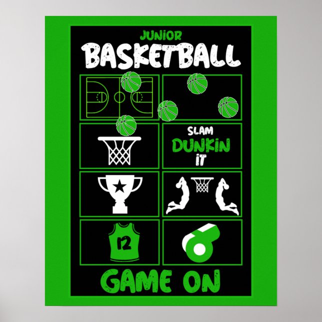 Poster Joueurs De Basket Junior (Devant)